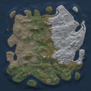 Thumbnail Rust Map: Procedural Map, Size: 4250, Seed: 525338559, 19 Monuments