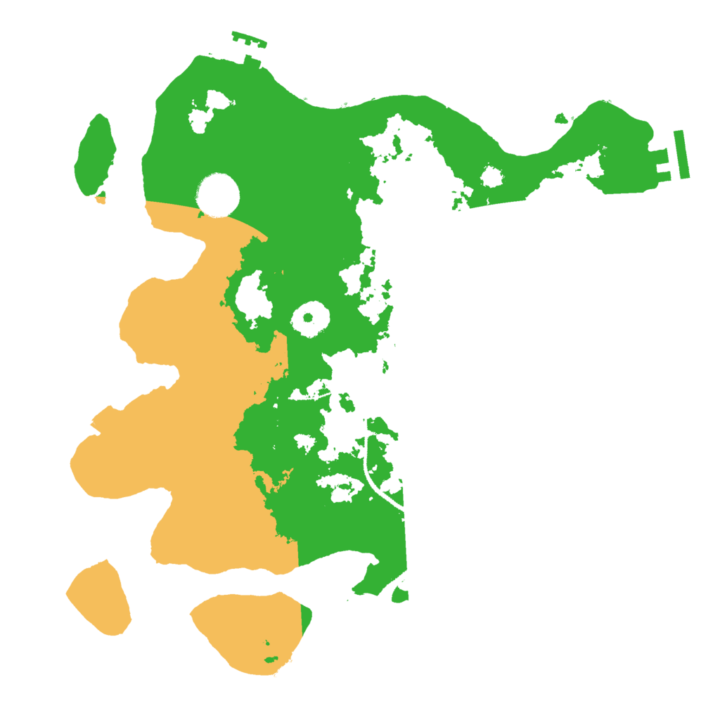 Biome Rust Map: Procedural Map, Size: 3000, Seed: 44588