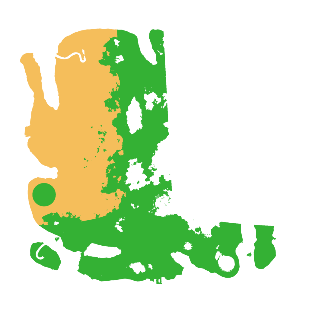 Biome Rust Map: Procedural Map, Size: 3500, Seed: 125319155