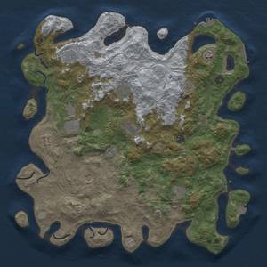 Thumbnail Rust Map: Procedural Map, Size: 4500, Seed: 1999215875, 19 Monuments