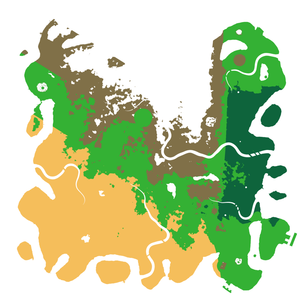 Biome Rust Map: Procedural Map, Size: 4500, Seed: 1999215875