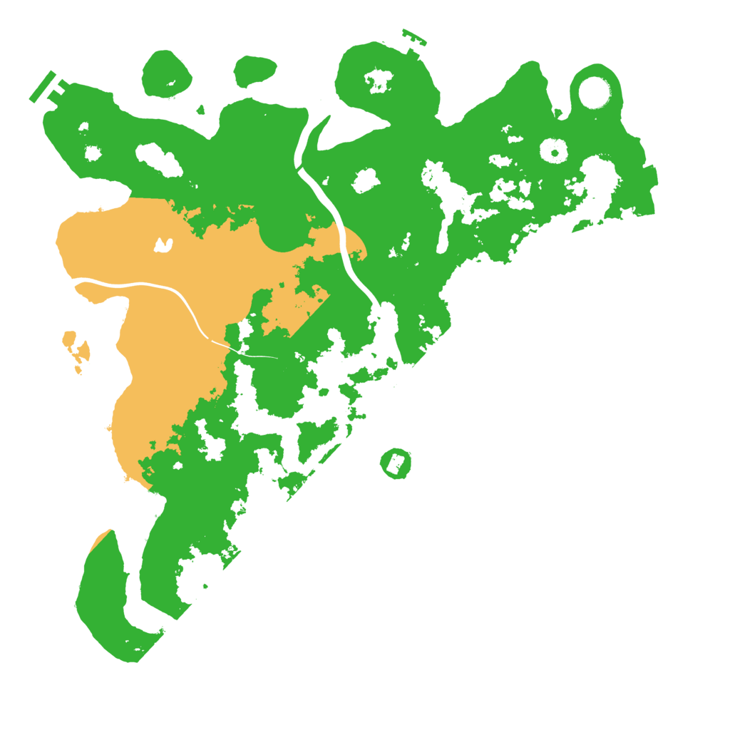 Biome Rust Map: Procedural Map, Size: 4050, Seed: 1142742681