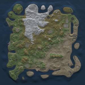 Thumbnail Rust Map: Procedural Map, Size: 4500, Seed: 1247934326, 19 Monuments