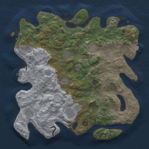 Thumbnail Rust Map: Procedural Map, Size: 4000, Seed: 49105117, 18 Monuments