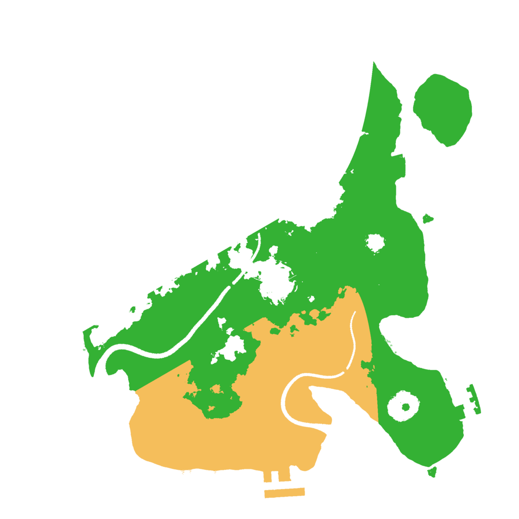 Biome Rust Map: Procedural Map, Size: 2600, Seed: 1487614871
