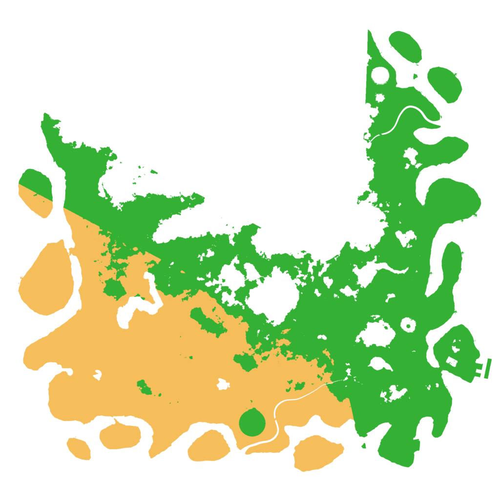 Biome Rust Map: Procedural Map, Size: 5000, Seed: 1612529206