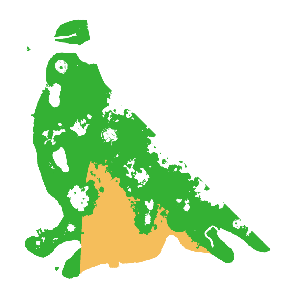 Biome Rust Map: Procedural Map, Size: 3500, Seed: 575508758