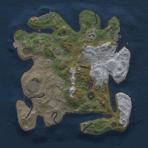 Thumbnail Rust Map: Procedural Map, Size: 3000, Seed: 247636856, 13 Monuments