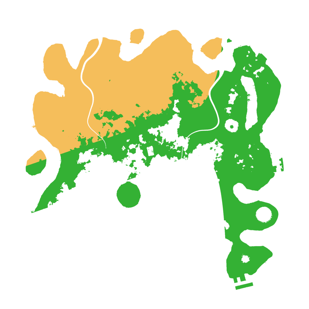 Biome Rust Map: Procedural Map, Size: 3500, Seed: 67473323