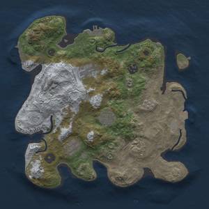 Thumbnail Rust Map: Procedural Map, Size: 3000, Seed: 988471988, 14 Monuments