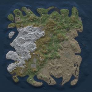 Thumbnail Rust Map: Procedural Map, Size: 4250, Seed: 2017370595, 19 Monuments