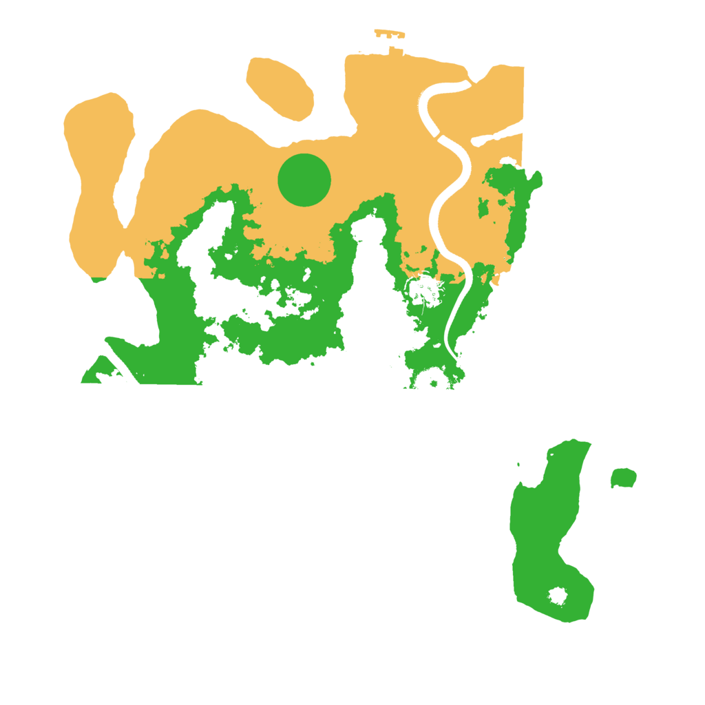 Biome Rust Map: Procedural Map, Size: 3500, Seed: 28145771