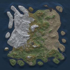 Thumbnail Rust Map: Procedural Map, Size: 4250, Seed: 1145141021, 18 Monuments