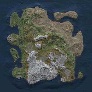 Thumbnail Rust Map: Procedural Map, Size: 3500, Seed: 1170891276, 18 Monuments