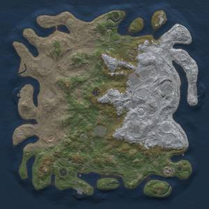 Thumbnail Rust Map: Procedural Map, Size: 4300, Seed: 1256092220, 18 Monuments