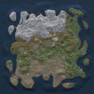 Thumbnail Rust Map: Procedural Map, Size: 4300, Seed: 77492650, 19 Monuments