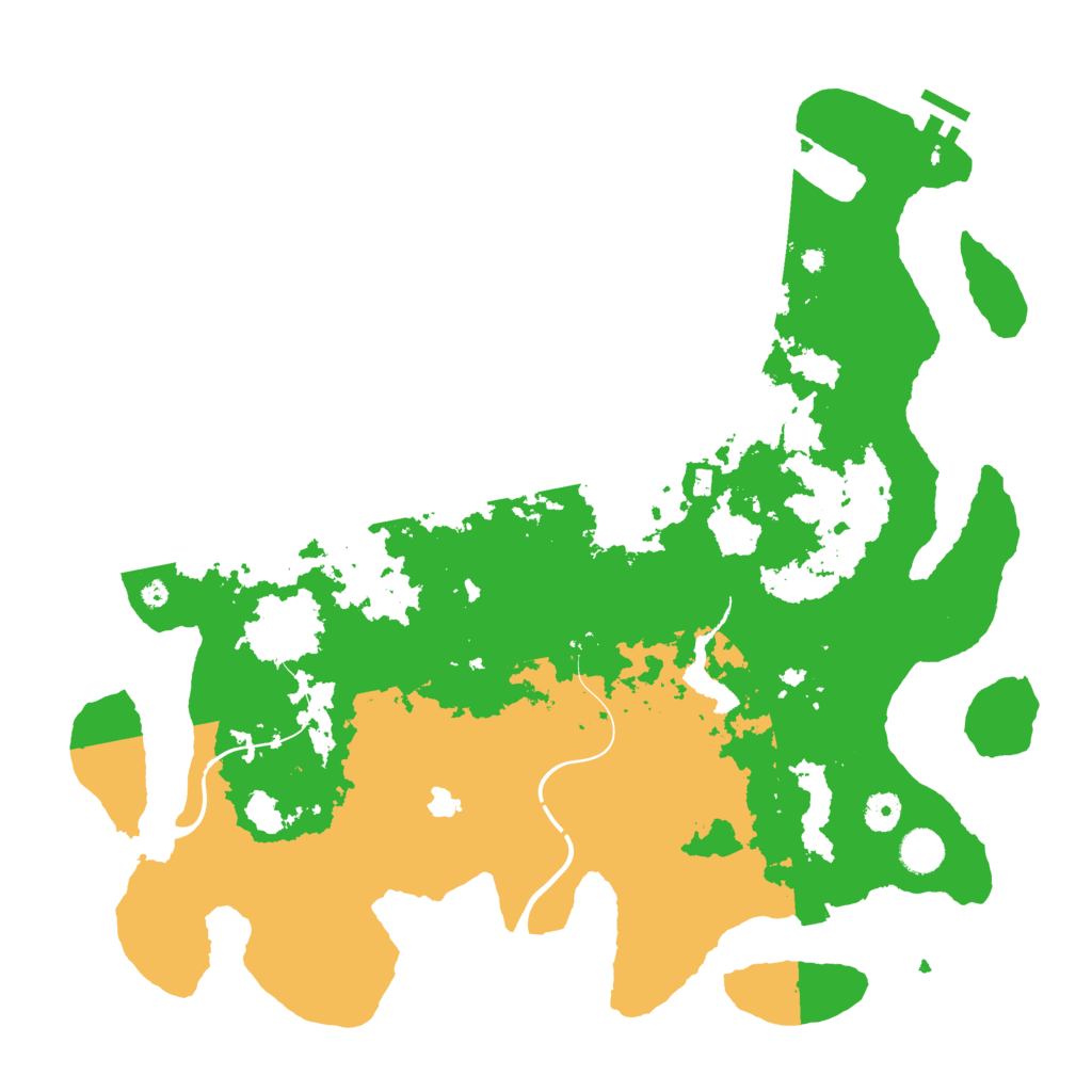 Biome Rust Map: Procedural Map, Size: 4300, Seed: 77492650