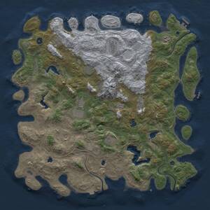 Thumbnail Rust Map: Procedural Map, Size: 5000, Seed: 1516991455, 16 Monuments