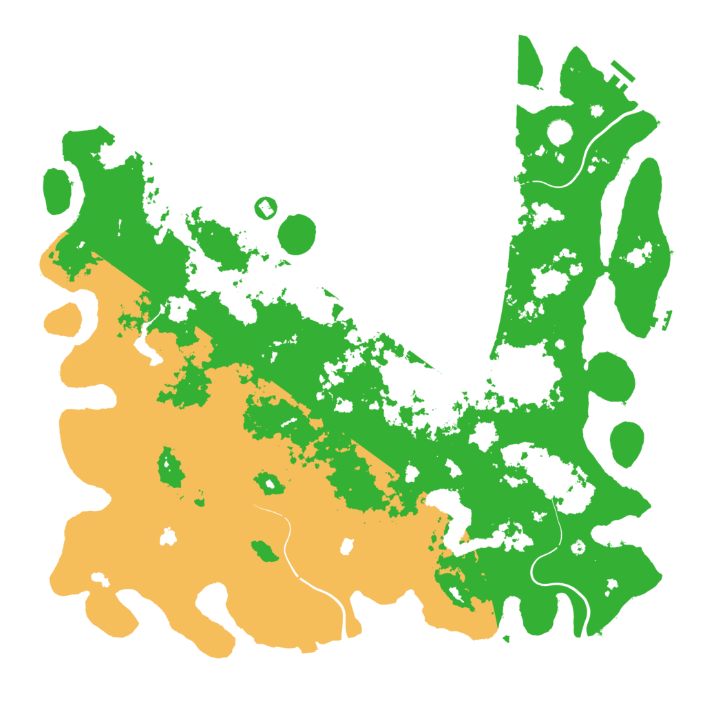 Biome Rust Map: Procedural Map, Size: 5000, Seed: 1516991455
