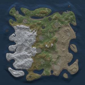 Thumbnail Rust Map: Procedural Map, Size: 3750, Seed: 759383472, 18 Monuments