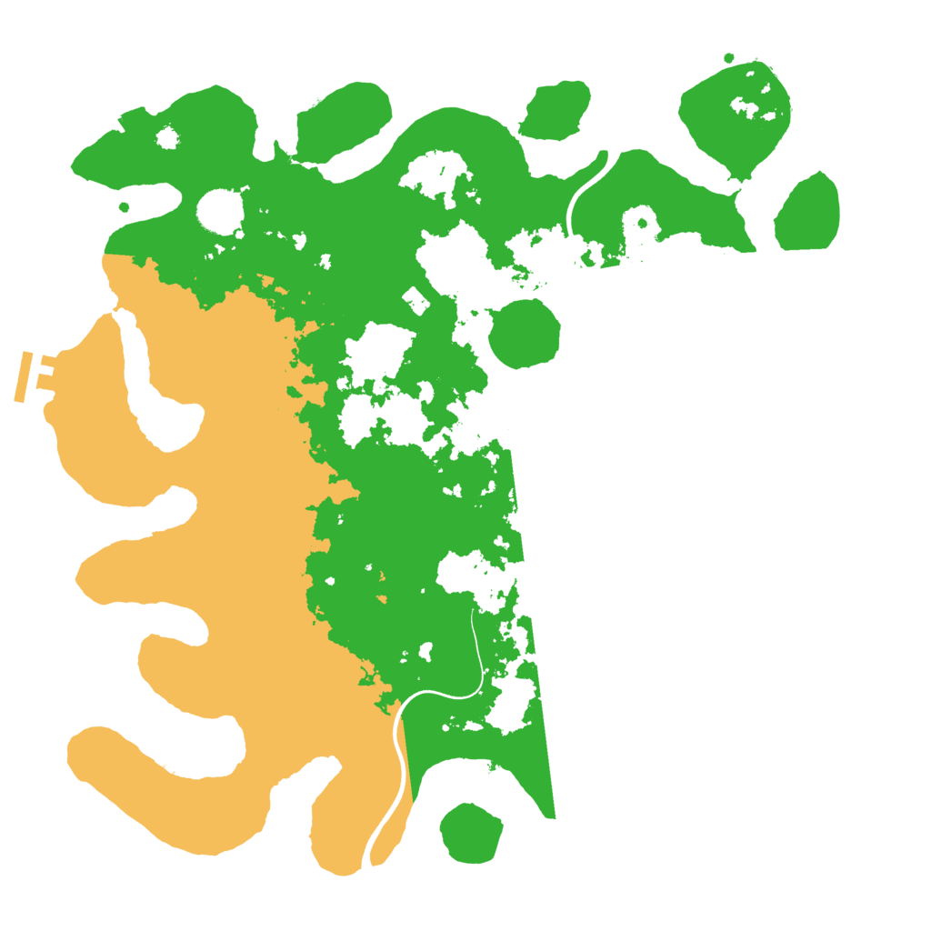 Biome Rust Map: Procedural Map, Size: 3700, Seed: 2262174