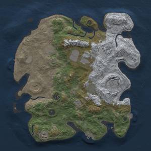 Thumbnail Rust Map: Procedural Map, Size: 3500, Seed: 108625612, 17 Monuments