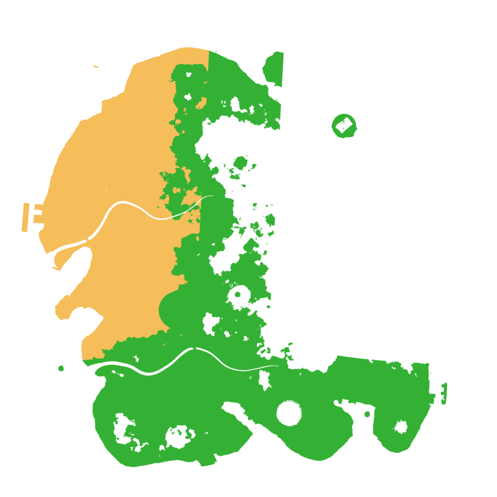 Biome Rust Map: Procedural Map, Size: 3500, Seed: 108625612