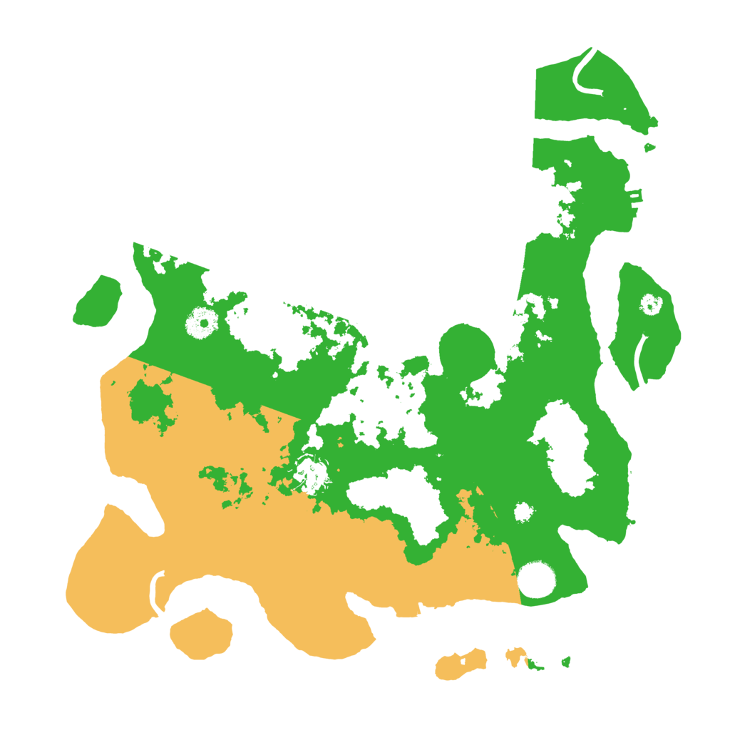 Biome Rust Map: Procedural Map, Size: 3500, Seed: 1100245204