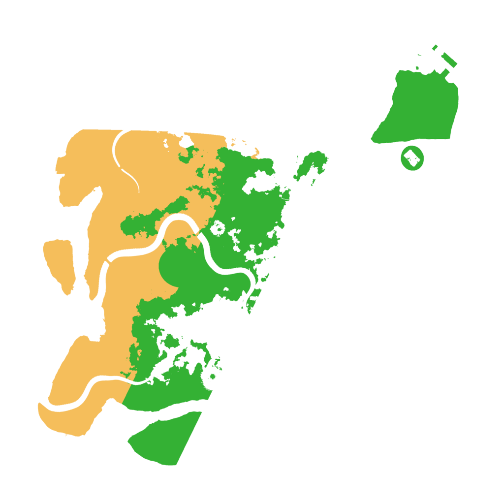 Biome Rust Map: Procedural Map, Size: 3500, Seed: 120413196