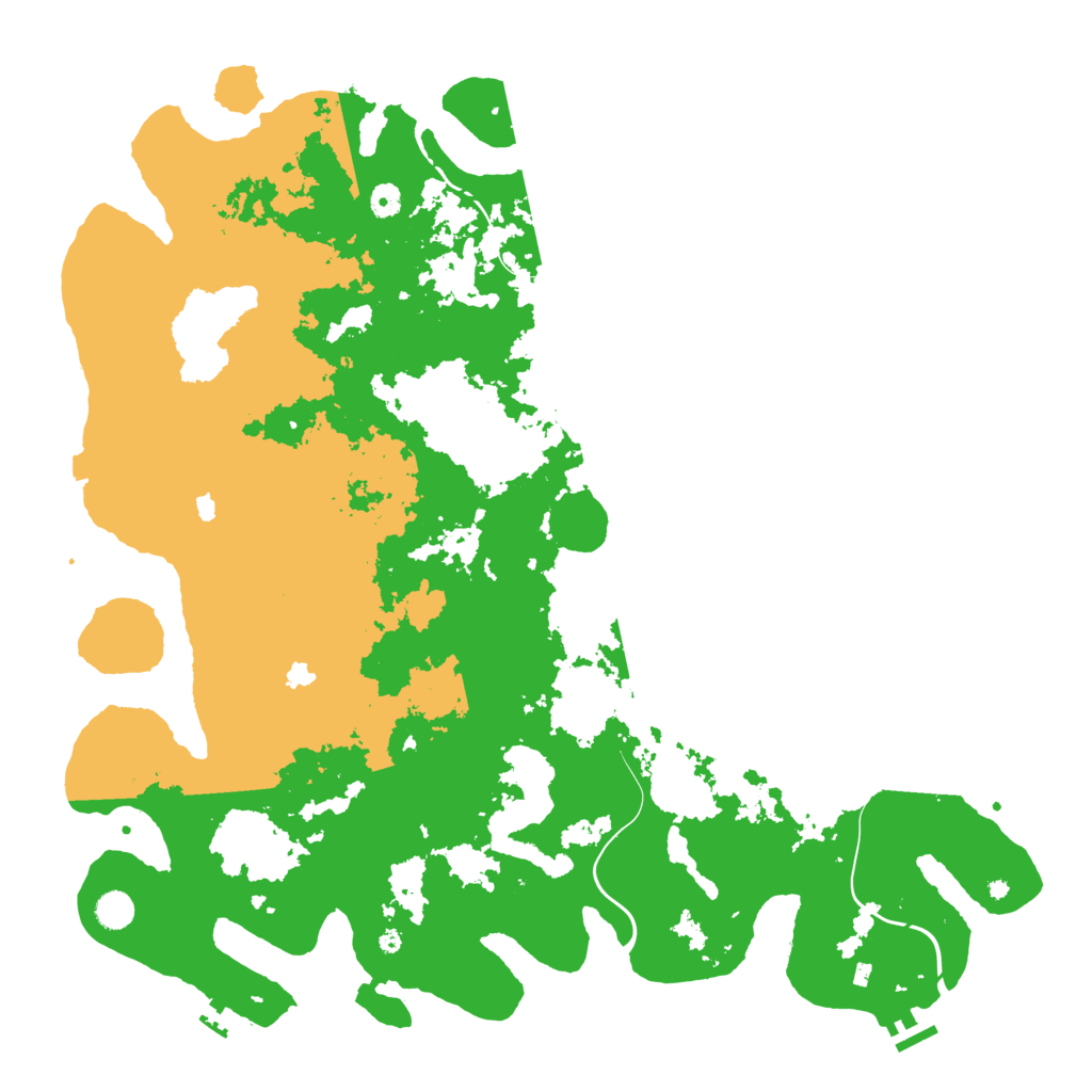 Biome Rust Map: Procedural Map, Size: 5000, Seed: 7654