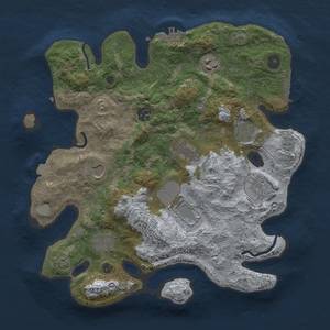 Thumbnail Rust Map: Procedural Map, Size: 3500, Seed: 1628956135, 17 Monuments