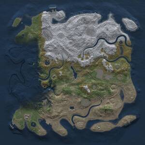 Thumbnail Rust Map: Procedural Map, Size: 4250, Seed: 695469135, 15 Monuments