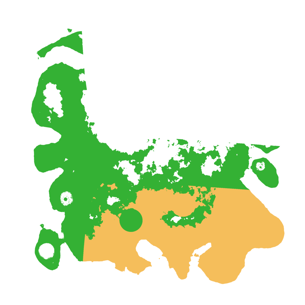 Biome Rust Map: Procedural Map, Size: 3500, Seed: 1264622017