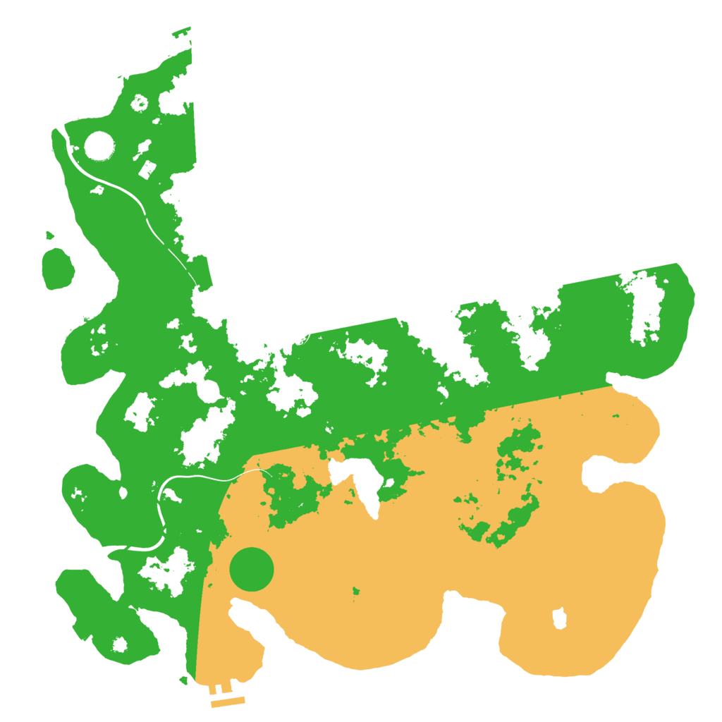 Biome Rust Map: Procedural Map, Size: 4300, Seed: 536