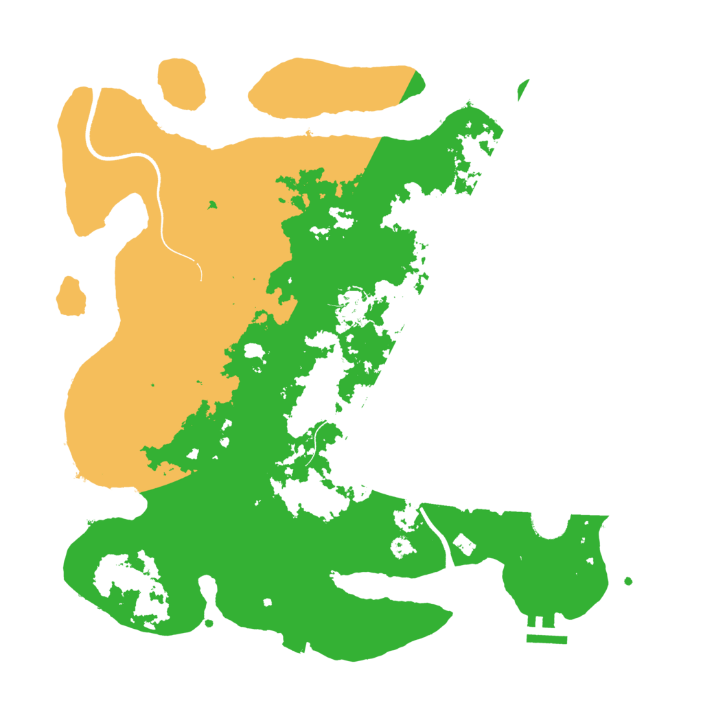 Biome Rust Map: Procedural Map, Size: 3500, Seed: 58056855