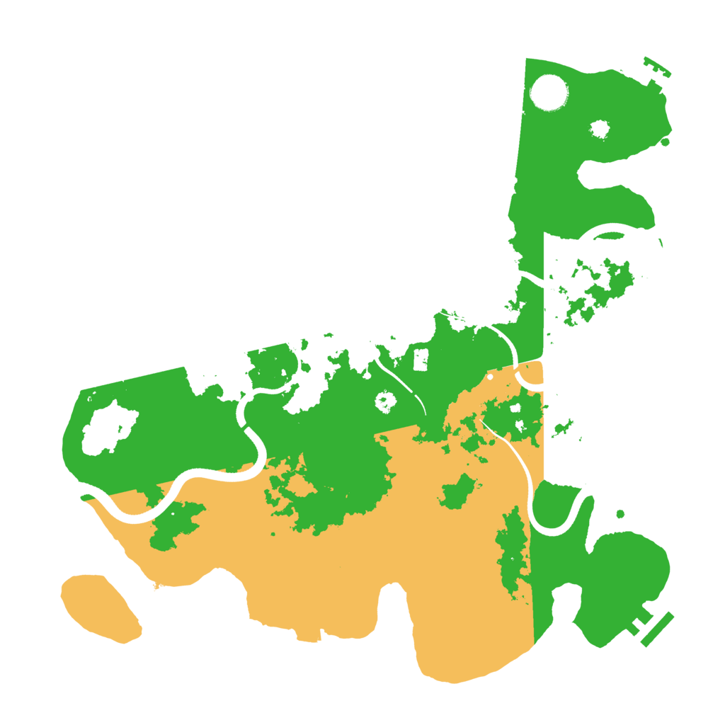 Biome Rust Map: Procedural Map, Size: 3500, Seed: 4269