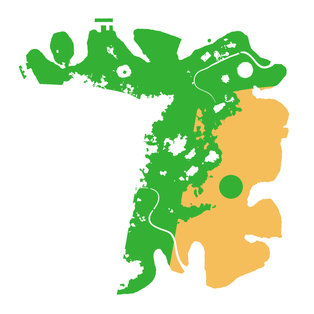 Biome Rust Map: Procedural Map, Size: 3500, Seed: 732643045