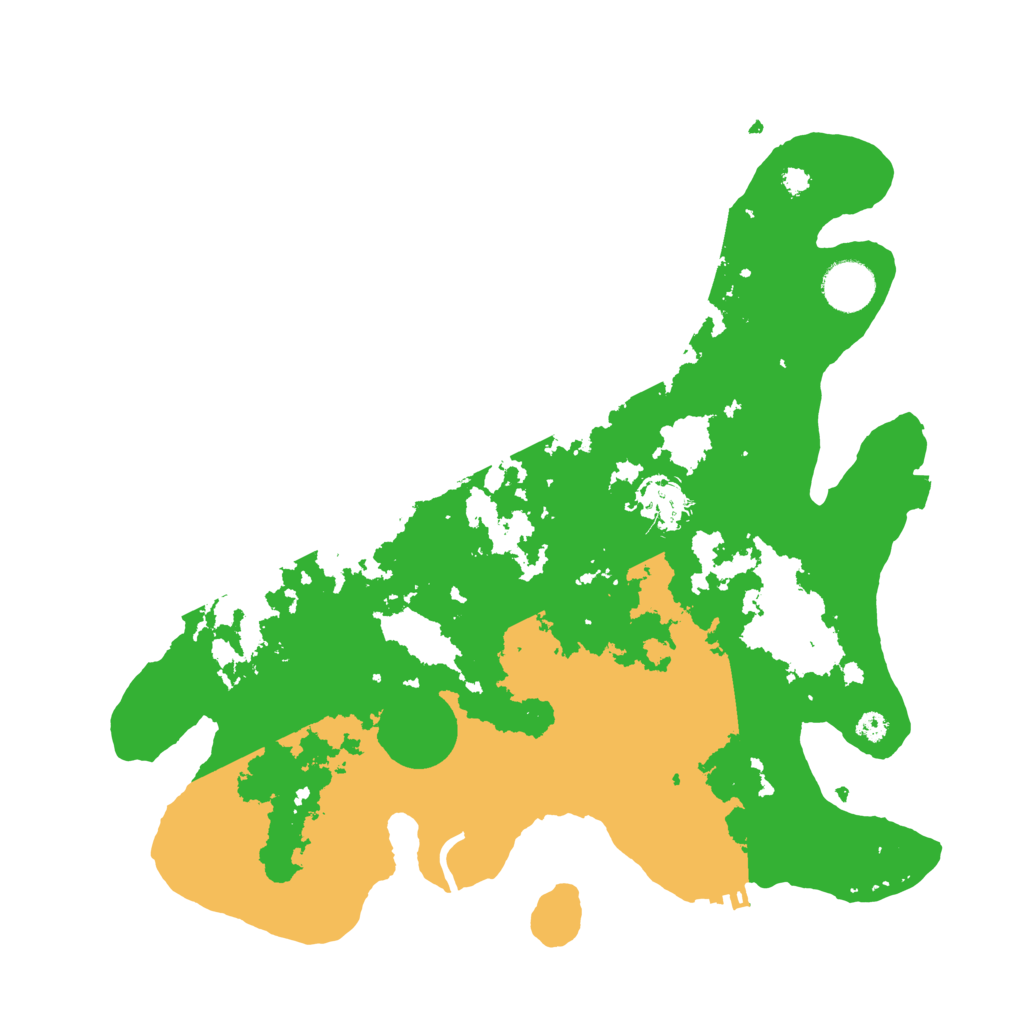 Biome Rust Map: Procedural Map, Size: 3500, Seed: 32573891