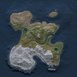 Thumbnail Rust Map: Procedural Map, Size: 2233, Seed: 2147483647, 5 Monuments