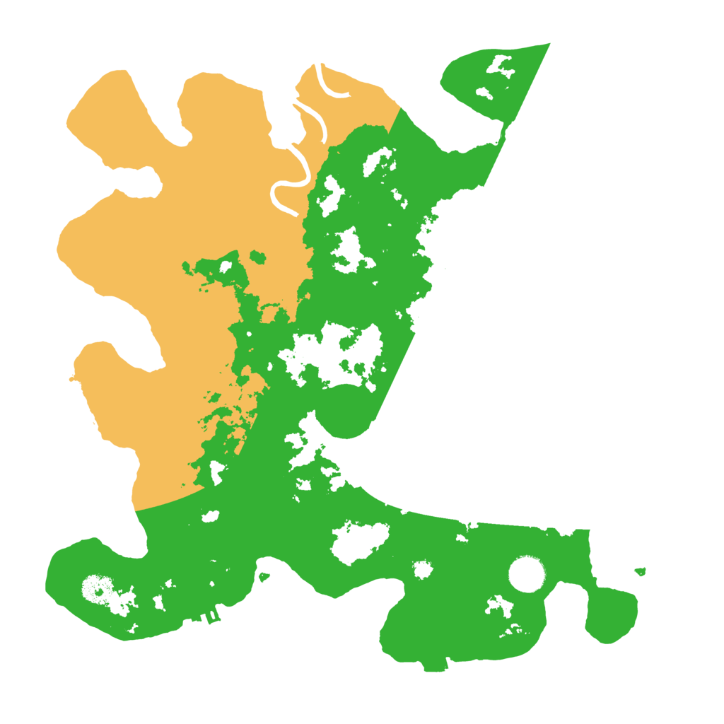 Biome Rust Map: Procedural Map, Size: 3500, Seed: 489642206
