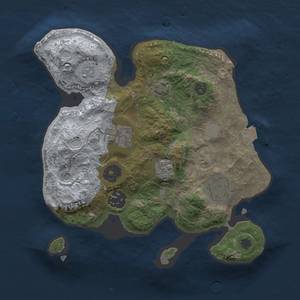 Thumbnail Rust Map: Procedural Map, Size: 2500, Seed: 125486, 10 Monuments