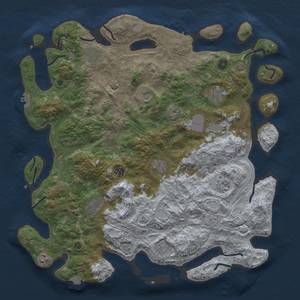 Thumbnail Rust Map: Procedural Map, Size: 4500, Seed: 3258, 19 Monuments