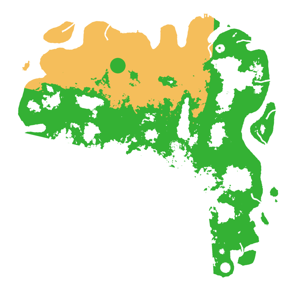 Biome Rust Map: Procedural Map, Size: 5000, Seed: 606657569