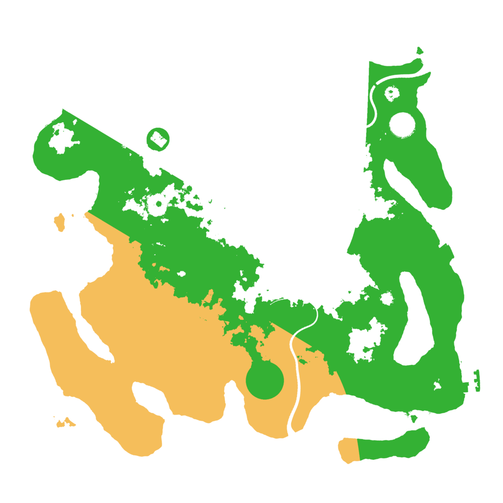 Biome Rust Map: Procedural Map, Size: 3500, Seed: 521489