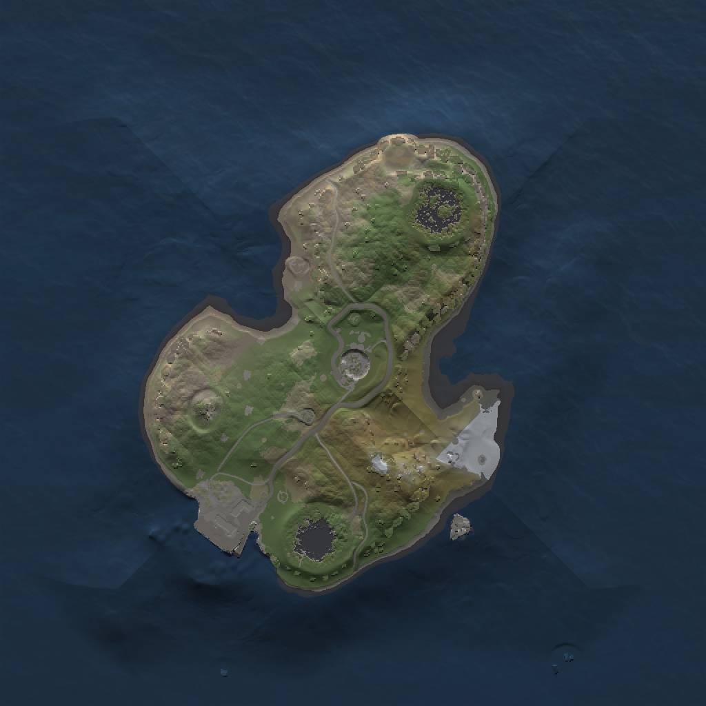 Rust Map: Procedural Map, Size: 1500, Seed: 572672367, 4 Monuments