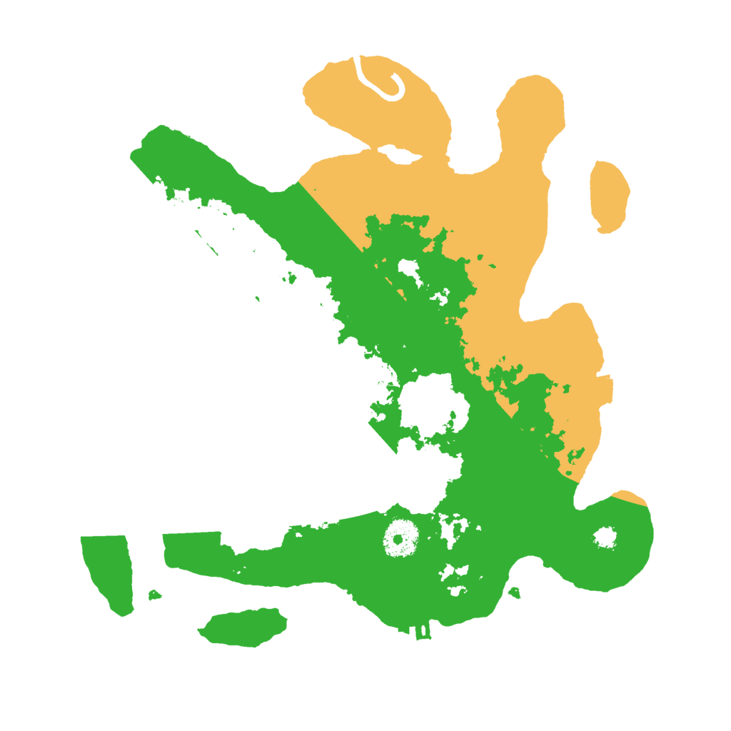 Biome Rust Map: Procedural Map, Size: 3000, Seed: 21362152