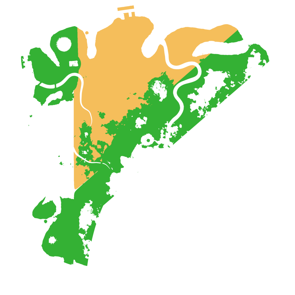 Biome Rust Map: Procedural Map, Size: 3600, Seed: 11535696