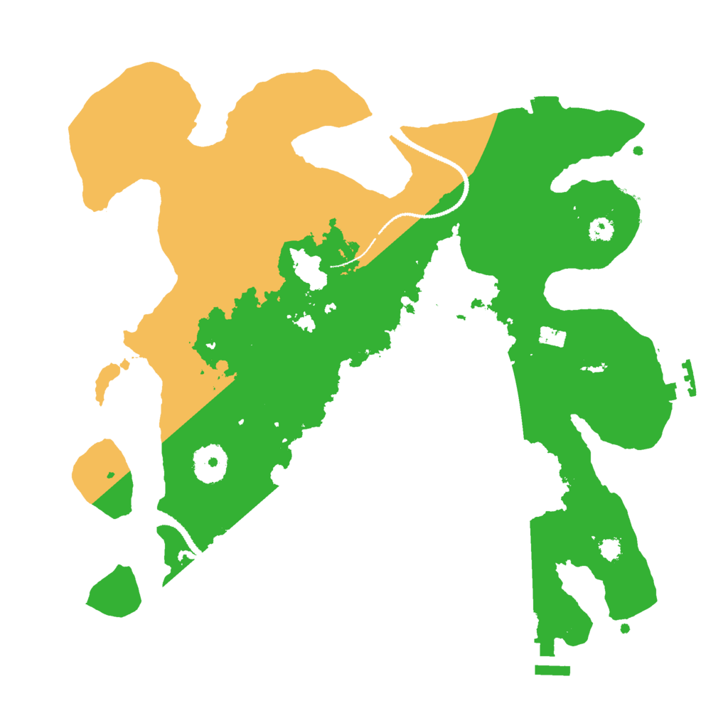 Biome Rust Map: Procedural Map, Size: 3000, Seed: 7612