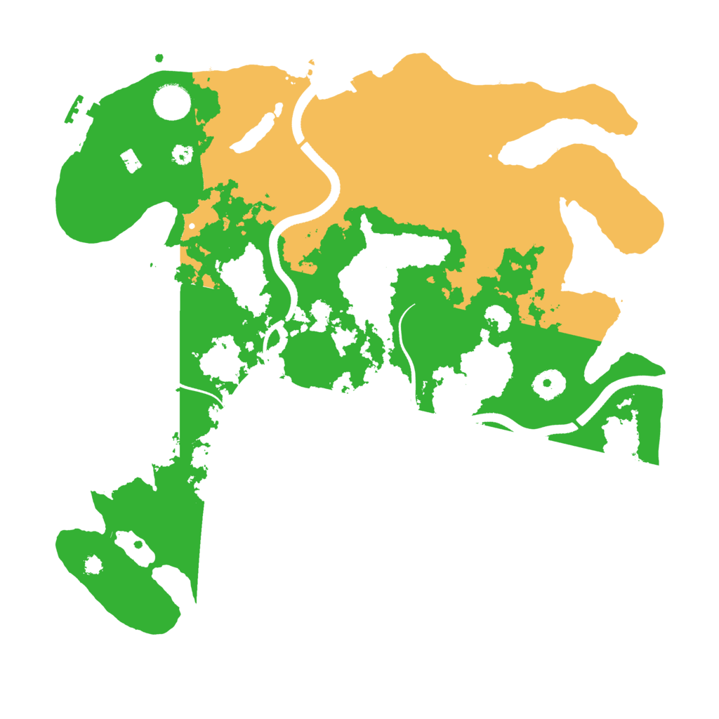Biome Rust Map: Procedural Map, Size: 3500, Seed: 25760276