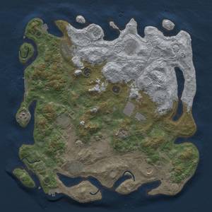 Thumbnail Rust Map: Procedural Map, Size: 4250, Seed: 665099614, 19 Monuments